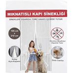 Aksu Beyaz Mıknatıslı Kapı Sinekliği 105x210Cm