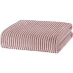 Aksu Ipeksoft Çift Kişilik Fitilli Embos Battaniye Pudra 200*220 - 200 x 220 cm