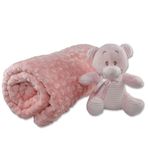 Aksu İpeksoft Tomurcuk Pembe Bebek Battaniye