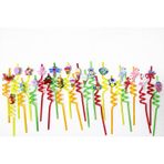 AKSU Renkli Eğlence Pipetleri – 6’lı Karışık Paket (24 pipet)(26CM)
