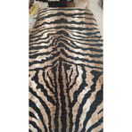 Aksu Safari Çift Kişilik Ultra Yumuşak Embos Vizon Battaniye (200X240)-Leopar Kahve Siyah