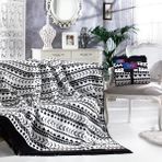 Aksu Silver Collection Erica Çift Kişilik Pamuklu Battaniye