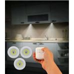 Aksu Volemi LED Işık Uzaktan Kumandalı Kontrol Set Of 3 V-3+1 Beyaz