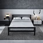 AKSviva Buhara Tek Kişilik Ferforje Metal Karyola - Siyah - 120 x 200 cm