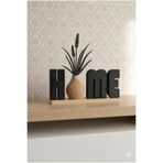 AKT Dekoratif HOME Yazılı Biblo Obje | Modern Masa Üstü Dekor | Salon Raf Süsü | Minimalist Ev Dekoru