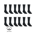 Aktan,organik Pamuk Siyah Çorap Uzun Konç Terletmeyen Günlük Kullanım 12’li - 39 - 45