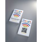 Aktap Google Puan ve Yorum Kartı 85 mm x 55 mm Beyaz Renkli NFC ve QR Kartı Paket İçeriği ile