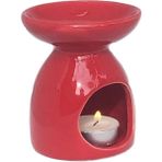 Aktaria Seramik Konik Buhurdanlık Kırmızı 8X8X11 cm