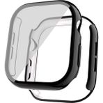 AktarMobile Apple Watch 10 / 11 42 mm Uyumlu Ekran Koruyucu Kasa Koruma Full Body Gard Tüm Gövde Koruyucu Tam Koruma - Parlak Siyah - 10/11 - 42 mm