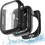 AktarMobile Apple Watch 10 / 11 46 mm Uyumlu Ekran Koruyucu 360° Kasa Koruma Tüm Gövde Kapak Ön Arka Darbe Emici - Siyah