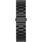 AktarMobile Apple Watch 10 / 11 46 mm Uyumlu Metal Kordon Paslanmaz Çelik Baklalı Model Kayış - Siyah - Apple Watch 10/11 46 mm