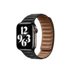 AktarMobile Apple Watch 10 42 mm uyumlu Manyetik Baklalı Model Kayış Mıknatıslı Suni Deri Kordon