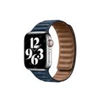 AktarMobile Apple Watch 10 46 mm uyumlu Manyetik Baklalı Model Kayış Mıknatıslı Suni Deri Kordon