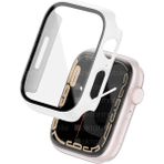 AktarMobile Apple Watch 7 41 mm Uyumlu Ekran Koruyucu Kasa Koruma Full Body Gard Tüm Gövde Koruyucu Tam Koruma - 7 - 41 mm - Beyaz
