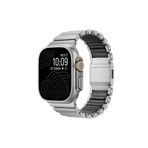 AktarMobile Apple Watch Ultra 2 3 49 mm uyumlu Titanyum Kordon Silikon İç Yüzey Hafif Premium Kayış