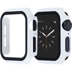 AktarMobile Apple Watch Uyumlu 38 mm Ekran Koruyucu Kasa Koruma Full Body Gard Tüm Gövde Koruyucu Tam Koruma - Beyaz