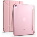AktarMobile iPad 10. Nesil iPad A16 (11. Nesil) uyumlu Uyumlu Kılıf Kalem Bölmeli Trifold Standlı Akıllı Uyku Modlu Kapak - Rose Gold - iPad 10 - 11 (A16)