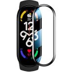 AktarMobile Mi Band 7 Uyumlu Ekran Koruyucu 3D Tam Kapatan Kavisli Ppma Nano Cam Tam Uyumlu - Şeffaf