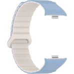 AktarMobile Redmi Watch 4 / Mi Band Pro 8 Uyumlu Magnetik Silikon Kordon & Kasa Koruma 2 In 1 Premium Kayış - Starlight - Mavi