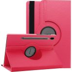 AktarMobile Samsung Galaxy Tab S8+ Plus 12.4" Uyumlu Kılıf 360° Dönebilen Akıllı Kapak Standlı Smart Uyku Modlu - Pembe