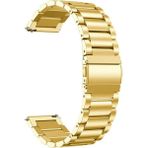 AktarMobile Samsung Galaxy Watch 5 Pro 45 mm Uyumlu Metal Kordon Premium Paslanmaz Çelik Kayış Baklalı Model - Gold