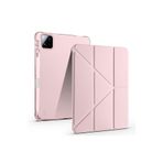 AktarMobile Xiaomi Mi Pad 7 / Pad 7 Pro uyumlu Kılıf Kalem Bölmeli Tri Folding Standlı Arkası Silikon Uyku Modlu