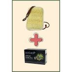 Aktarzane Kabak Lifi Kese El Geçmeli İpli Kare + Doğacı Ardıç Sabunu 150gr Banyo Hamam Kesesi Spa Seti
