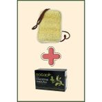 Aktarzane Kabak Lifi Kese El Geçmeli İpli Kare + Doğacı Pakdefne Sabunu 150gr Banyo Hamam Kesesi Spa Seti