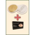 Aktarzane Kabak Lifi Yüz Kesesi Mini + Doğacı Kil ve Zeytinyağlı Killi Sabun 150gr Banyo Hamam Kesesi Spa Seti