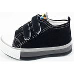 Aktaş Ayakkabı Çocuk Erkek Siyah Ortopedik Converse Model Keten Bantlı Spor Ayakkabı - 00-Siyah