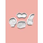 Aktastore Araştırma Teması Kurabiye Kalıbı Ve Şeker Hamuru Kalıbı 4'Lü Set