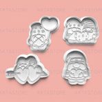Aktastore Aşık Cüce Kurabiye Kalıbı Ve Şeker Hamuru Kalıbı 4'Lü Set