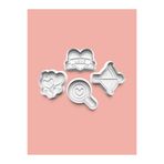 AKTASTORE Aşk Kurabiye Kalıbı Ve Şeker Hamuru Kalıbı 4'lü Set 0777-set