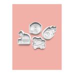 AKTASTORE Astronomi Kurabiye Kalıbı Ve Şeker Hamuru Kalıbı 4'lü Set 0679-set