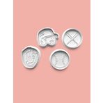 Aktastore Beyzbol Kurabiye Kalıbı Ve Şeker Hamuru Kalıbı 4'Lü Set