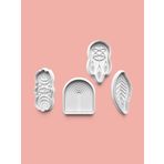 Aktastore Boho Tarzı Kurabiye Kalıbı Ve Şeker Hamuru Kalıbı 4'Lü Set