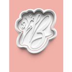 Aktastore Çiçek Desenli B Harfi Kurabiye Kalıbı Ve Şeker Hamuru Kalıbı
