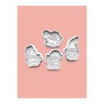 AKTASTORE Cüce Figürleri Kurabiye Kalıbı Ve Şeker Hamuru Kalıbı 4'lü Set 0473-set