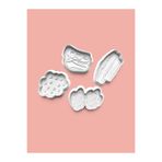 AKTASTORE Dinozor Teması Kurabiye Kalıbı Ve Şeker Hamuru Kalıbı 4'lü set 0901-set