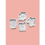 Aktastore Hawaii Teması Kurabiye Kalıbı Ve Şeker Hamuru Kalıbı 4'Lü Set (0893-Set)
