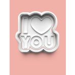 Aktastore I Love You Kurabiye Kalıbı Ve Şeker Hamuru Kalıbı