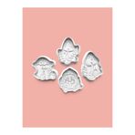 AKTASTORE Mantar Kurabiye Kalıbı Ve Şeker Hamuru Kalıbı 4'lü Set 0589-set