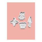 AKTASTORE Ninja Kurabiye Kalıbı Ve Şeker Hamuru Kalıbı 4'lü Set 0586-set
