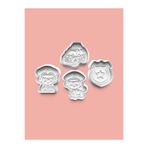AKTASTORE Polis Seti Kurabiye Kalıbı Ve Şeker Hamuru Kalıbı 4'lü Set 0543-set