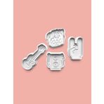 Aktastore Rock Müzik Kurabiye Kalıbı Ve Şeker Hamuru Kalıbı 4'Lü Set