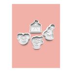 AKTASTORE Sirk Kurabiye Kalıbı Ve Şeker Hamuru Kalıbı 4'lü set 0738-set