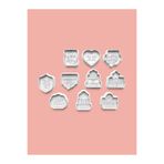 AKTASTORE Sözler Kurabiye Kalıbı Ve Şeker Hamuru Kalıbı 10'lu Set 0846-set