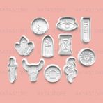Aktastore Tarot Seti Kurabiye Kalıbı Ve Şeker Hamuru Kalıbı 11'Li Set