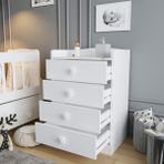 Akte Home White 4 Çekmeceli Şifonyer 065 - Beyaz