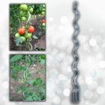 Aktepe Group 20 Adet 150 Cm Metal Spiral Bitki Destek Çubuğu Hobi Bahçesi Bitki Bağlama Teli Sebze ve Çiçek Teli